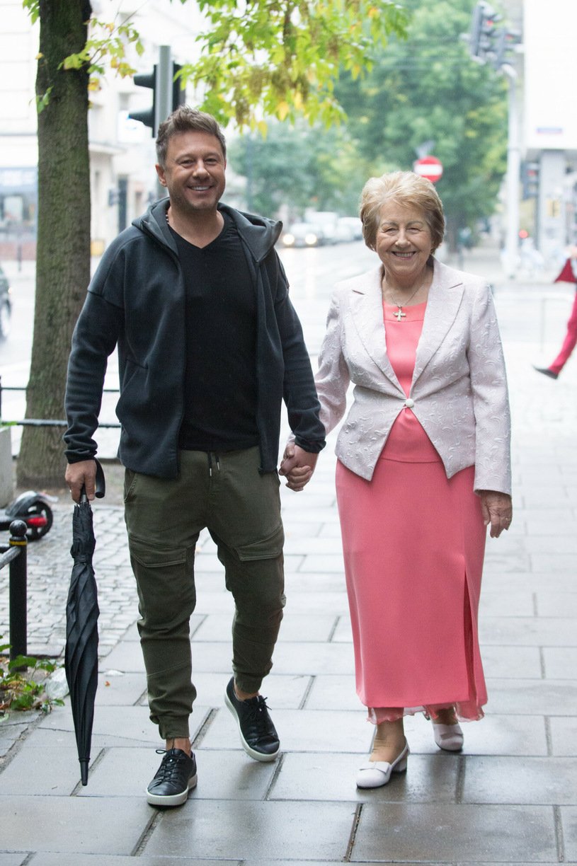 Andrzej Piaseczny z mamą