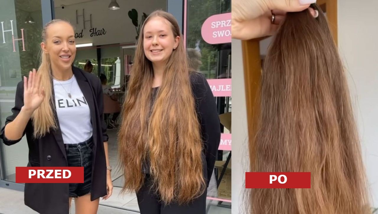 Dziewczynka zapuszczała włosy od 8 lat! Fryzjerka zrobiła jej stylowego long boba. Dobrze jej we włosach do ramion?