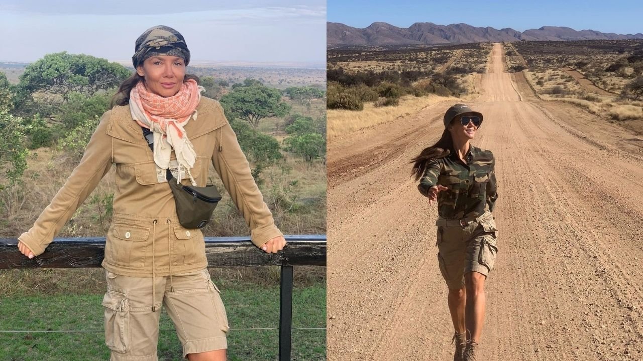 Kinga Rusin zaskoczyła fanów zdjęciem w obcisłej bieliźnie i puchowej kurtce. Dlaczego prezenterka wybrała taki strój w Afryce?