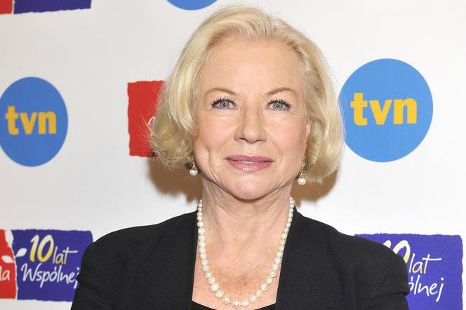 Bożena Dykiel w czarnej marynarce