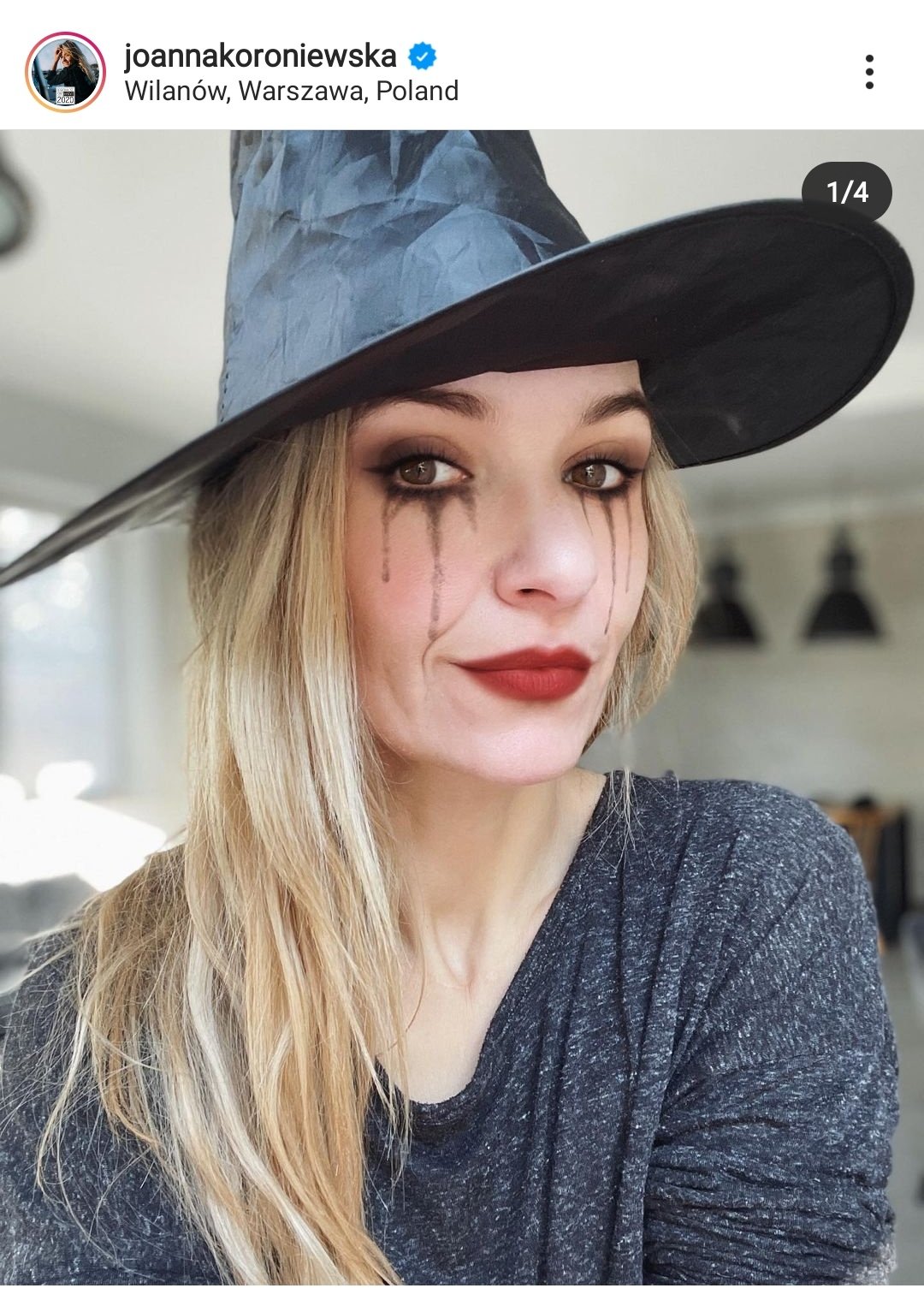 Joanna Koroniewska prezentuje makijaż na halloween