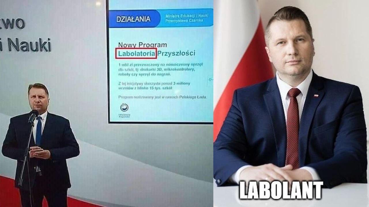 Minister edukacji Przemysław Czarnek zaliczył wpadkę! Internauci tworzą memy!