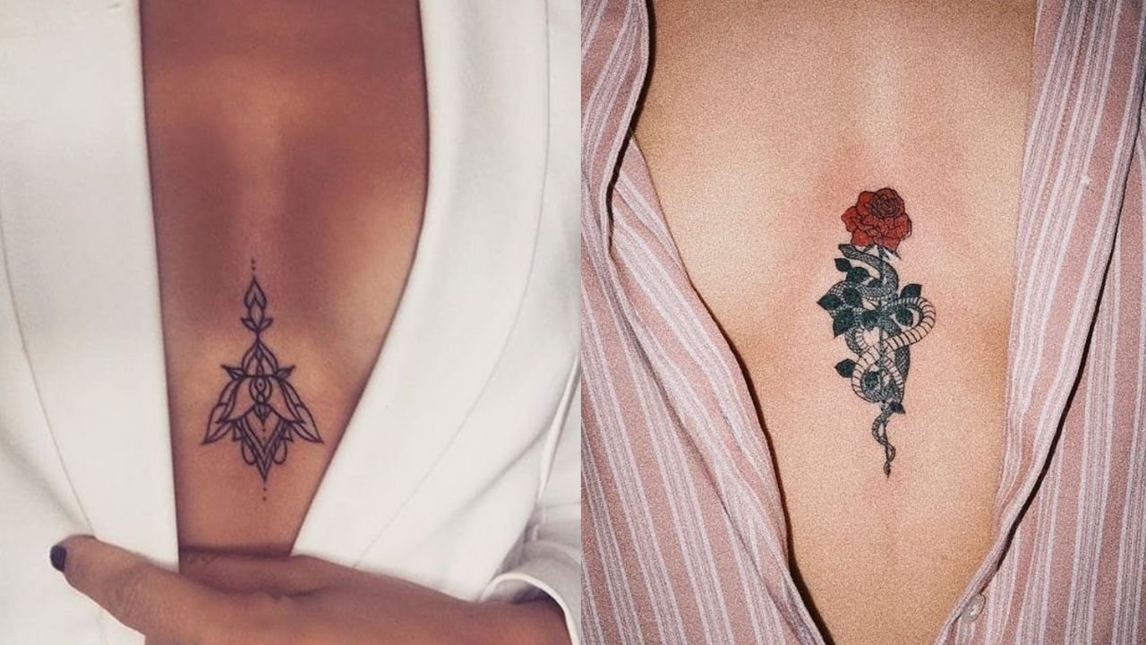 Tattoo pomiędzy piersiami - wszystko, co musisz wiedzieć!
