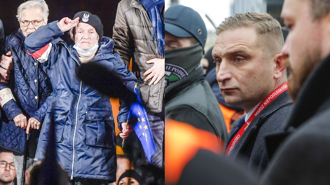 Protesty za pozostaniem w UE: Wanda Traczyk-Stawska do Bąkiewicza: Milcz, głupi chłopie, chamie skończony!