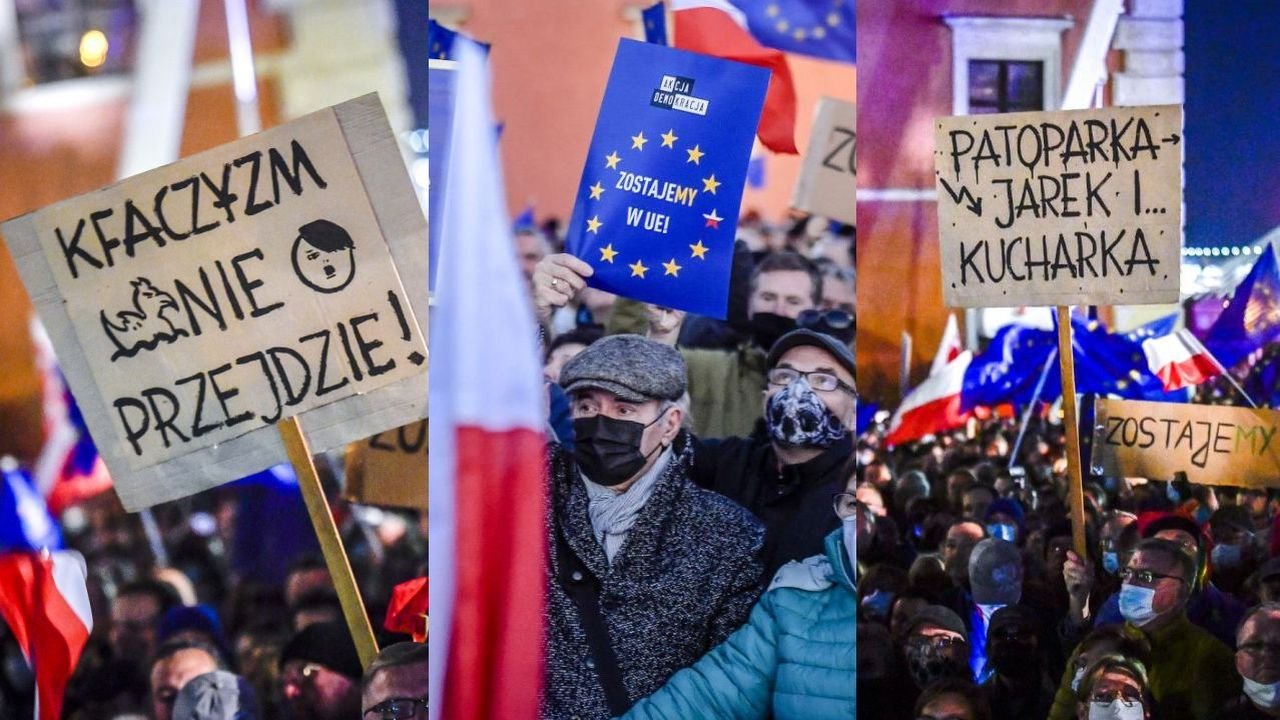 Protesty "My zostajeMY w EU": Tak wyglądał protest w Warszawie! Zdjęcia i najlepsze hasła