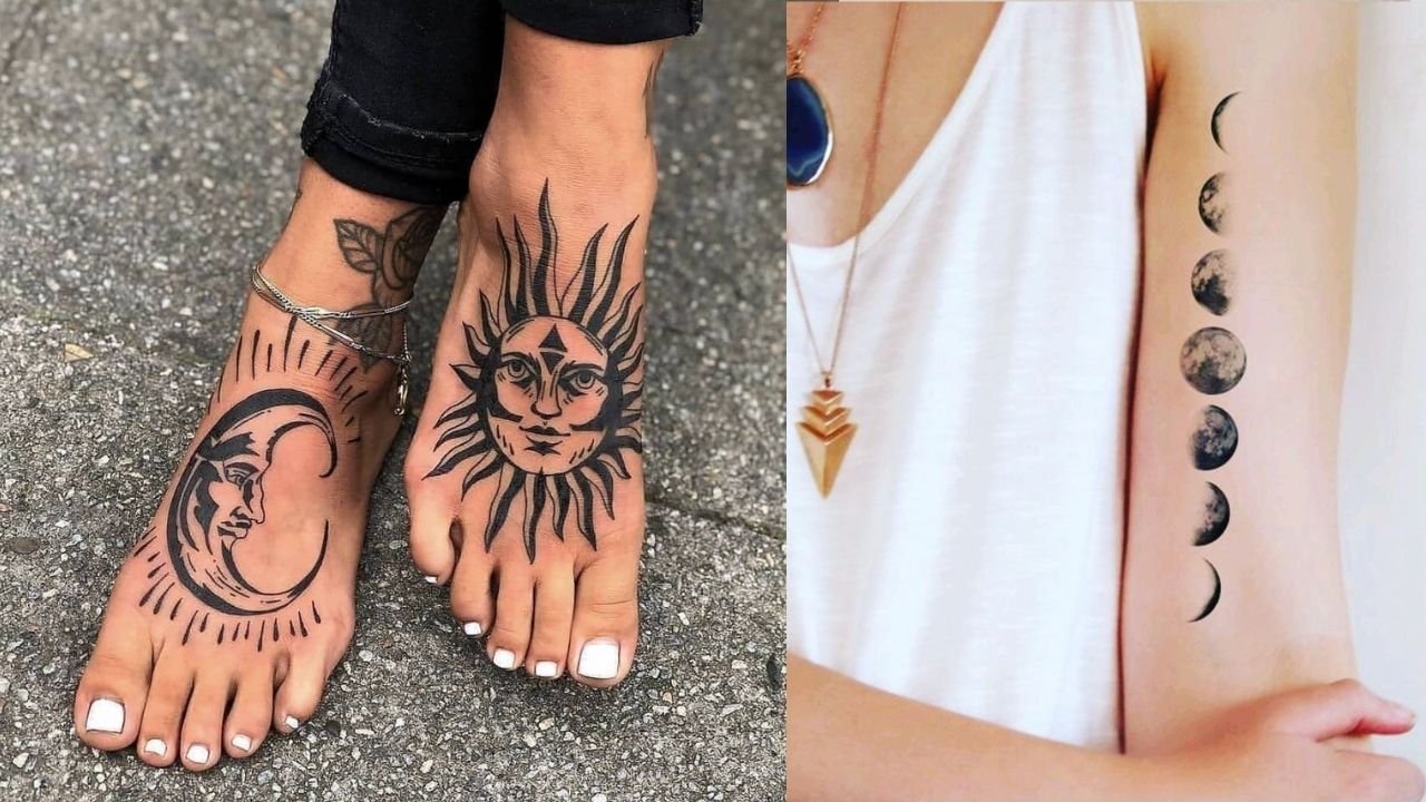 Tatuaż słońce w towarzystwie księżyca - poznaj jego znaczenie!