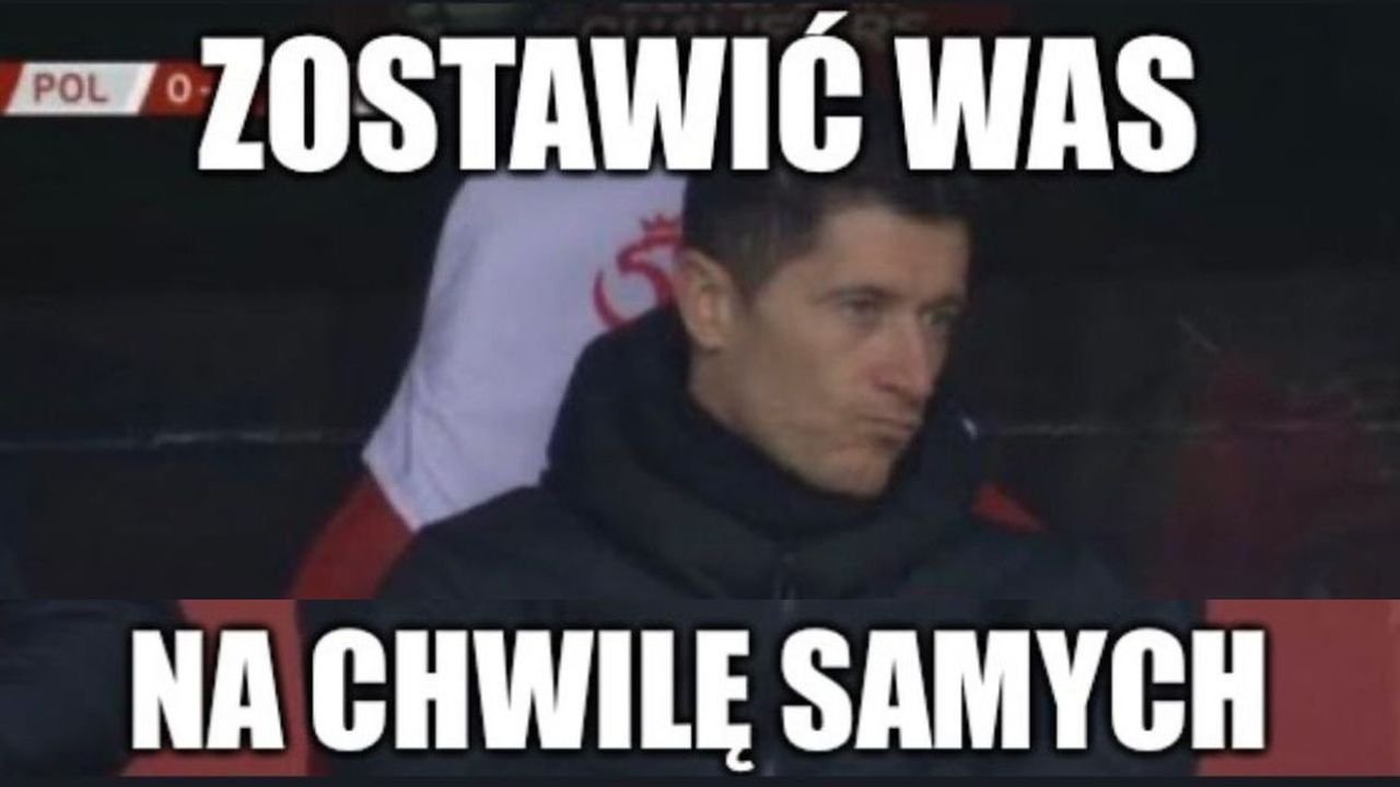 Polska przegrała mecz z Węgrami! Internauci tworzą memy. To przez Roberta Lewandowskiego?