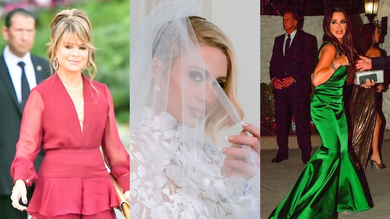 Gwiazdy na ślubie i weselu Paris Hilton! Paula Abdul nietypowo. Czyja sukienka na wesele najpiękniejsza?