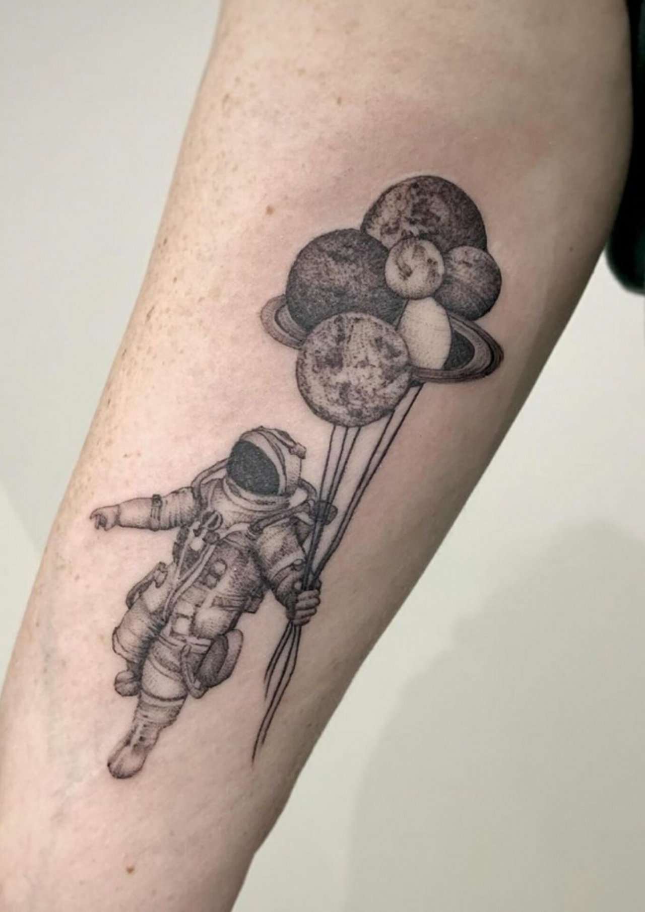 tatuaż astronauta