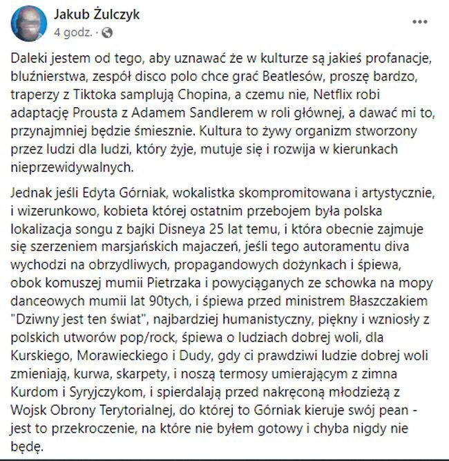 Jakub Żulczyk o Edycie Górniak
