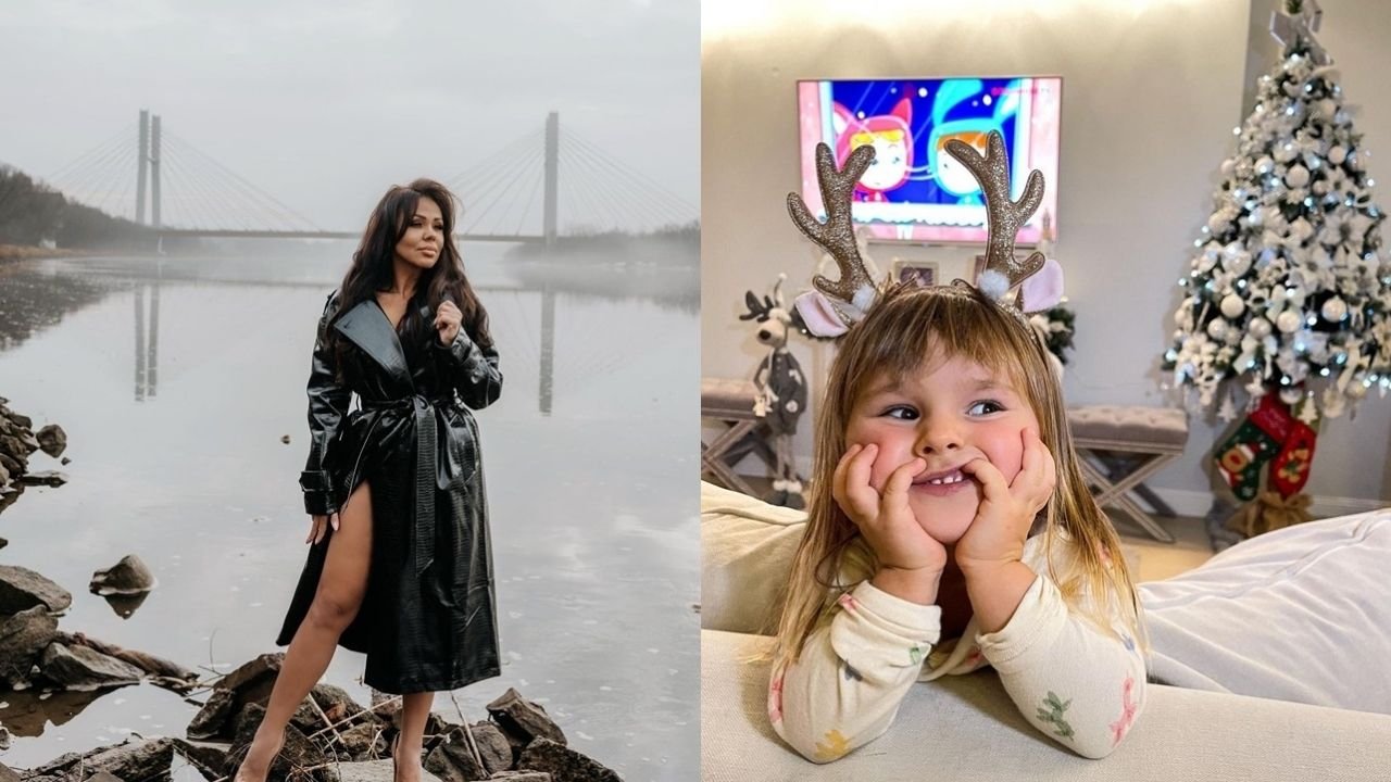 Sylwia Bomba pokazała świąteczną sesję z córką: "Ta mała ma parcie na szkło. Wygryzie Cię z interesu" - żartują fani