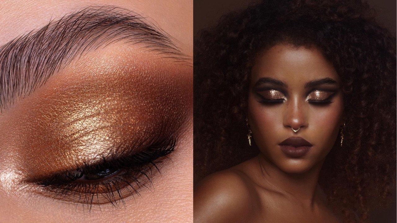 Złoty makijaż – spektakularny i błyszczący!