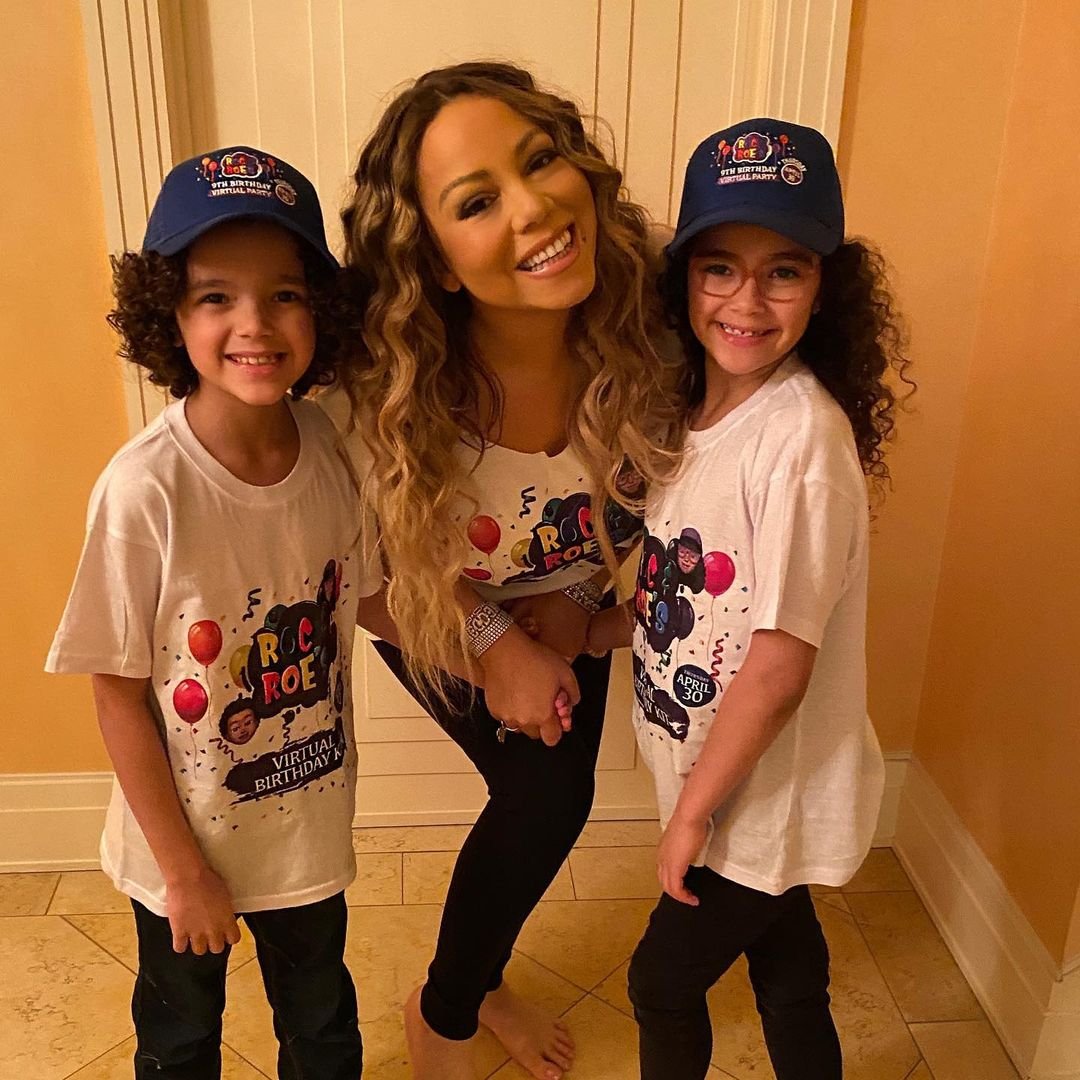 Mariah Carey pozuje z bliźniakami