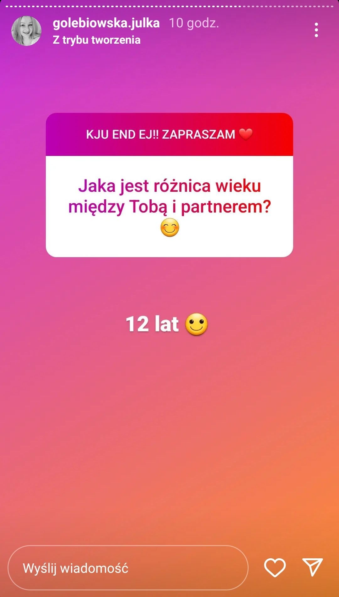 Julia Gołębiowska, Instagram