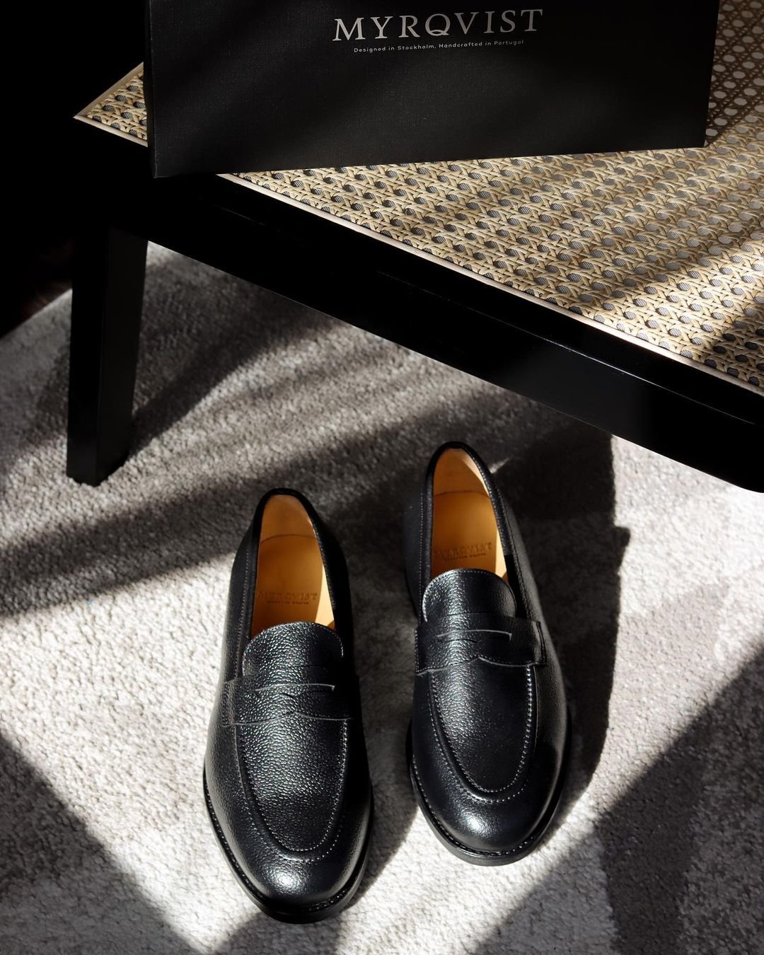 czarne męskie loafersy-buty