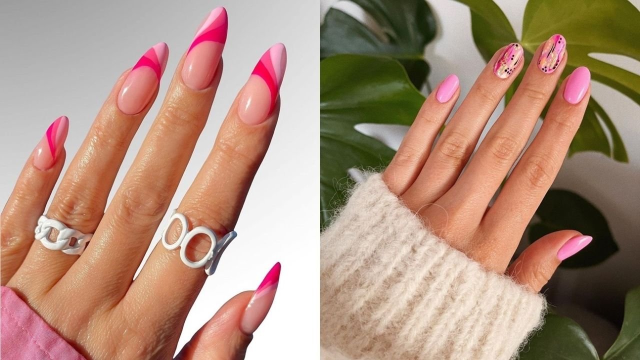 Różowe paznokcie - 20 pomysłów na różowy manicure na wiosnę 2022