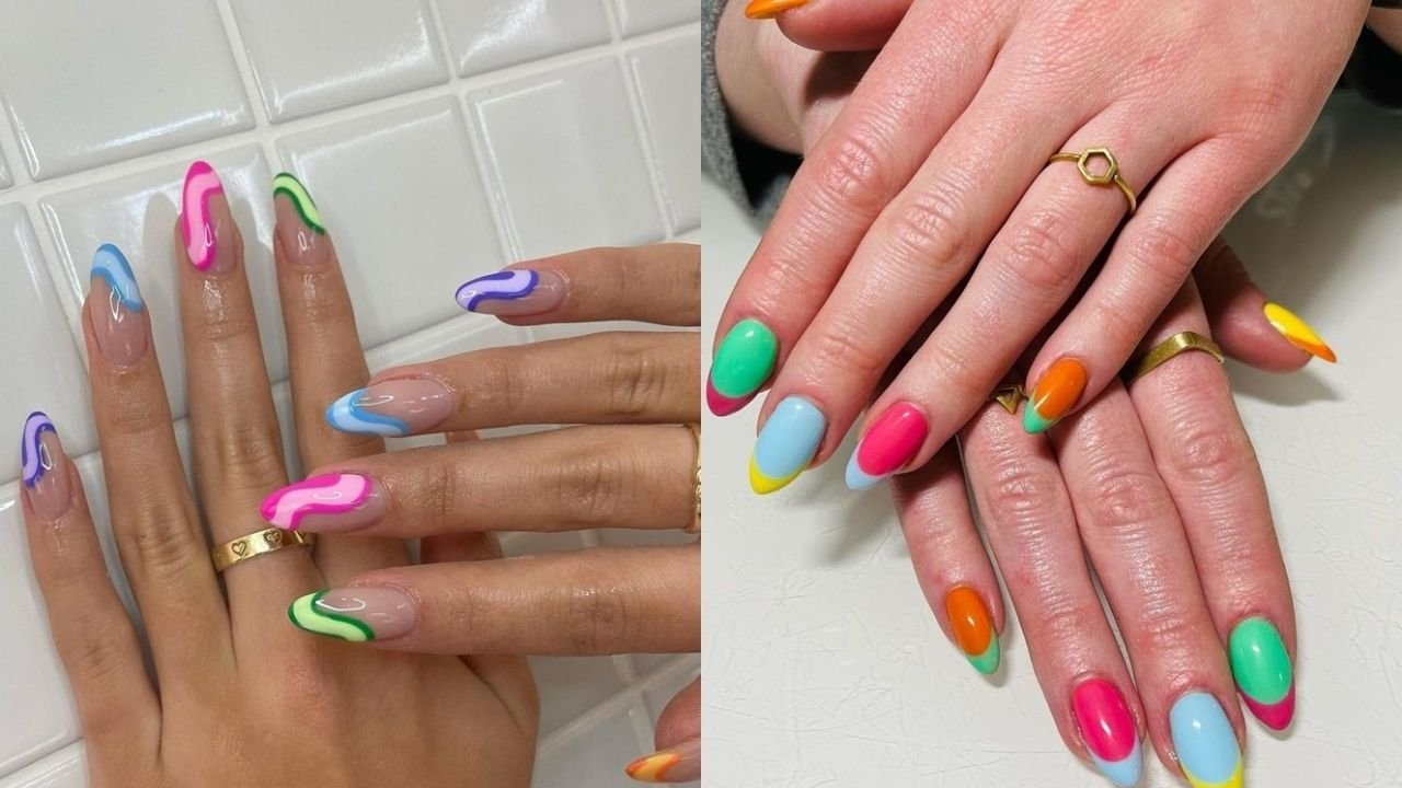 Rainbow nails - 17 pomysłów na tęczowe paznokcie na wiosnę 2022