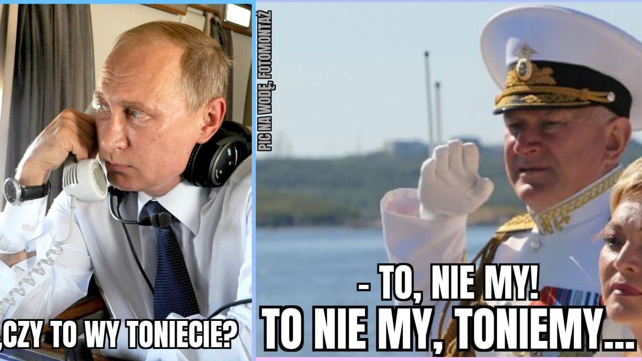 Krążownik "Moskwa" zatonął. Internauci świętują sukces Ukrainy memami!
