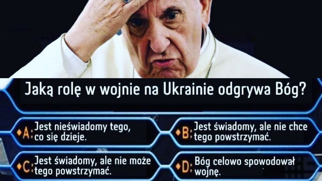 Internet grzmi po słowach papieża Franciszka na temat wojny w Ukrainie. Powstały memy