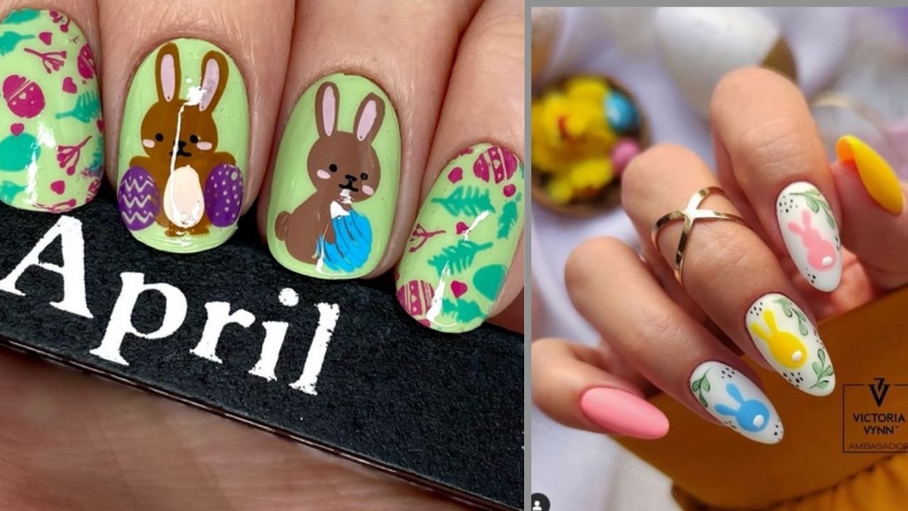 Paznokcie na Wielkanoc z motywem królika - zobacz najpiękniejsze tematyczne paznokcie!