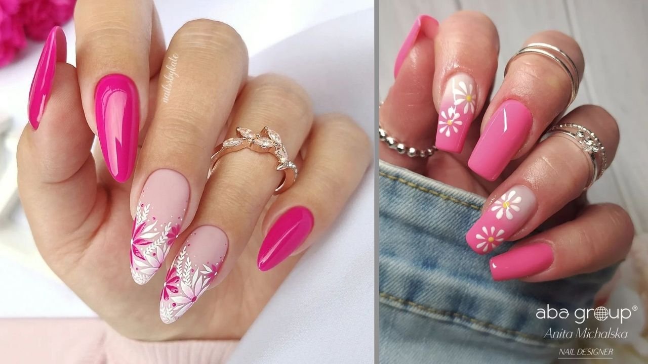 #pinknails - paznokcie w różnych odcieniach różu. Zobacz najpiękniejsze stylizacje!