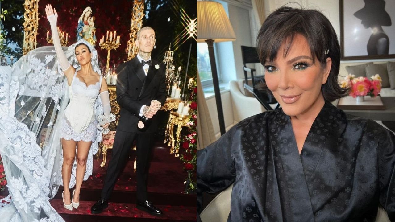 Kris Jenner w trzech sukienkach na wesele! Jak mama panny młodej prezentowała się na ślubie Kourtney Kardashian?