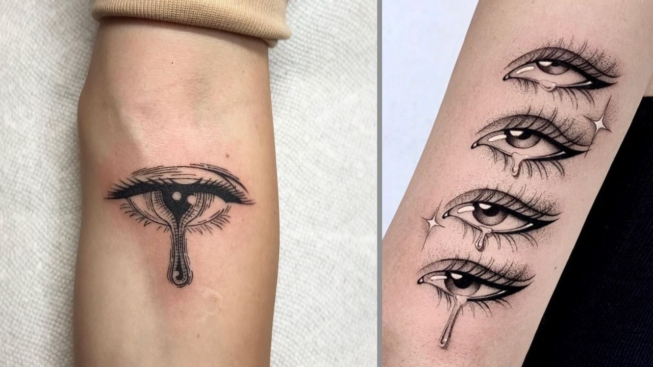 #teartattoo - tatuaż z motywem łzy. Zobacz te piękne wzory!