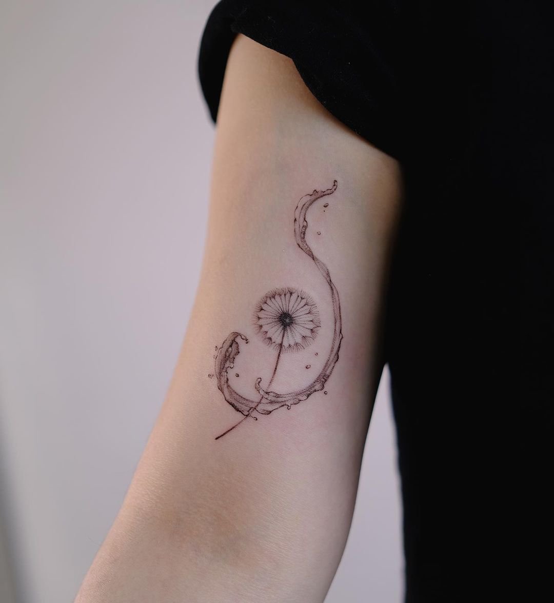 tatuaze-dmuchawce na ręce