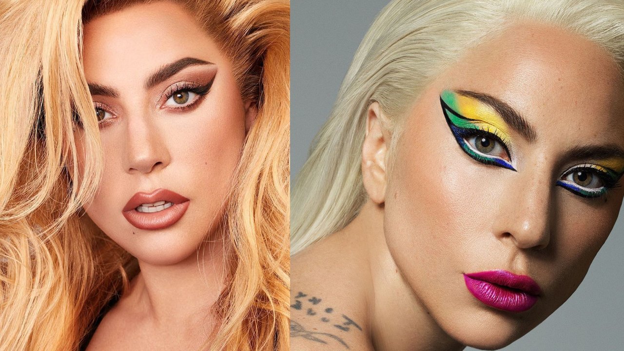 Lady Gaga i jej makijaże - kocie oczy, smoky eyes, w graficznych wzorach na całej twarzy wygląda obłędnie! Najciekawsze makijaże gwiazdy!