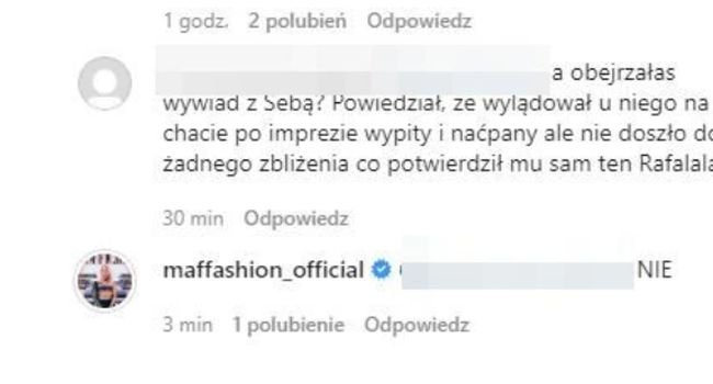 Maffashion odpowiada internaucie na komentarz