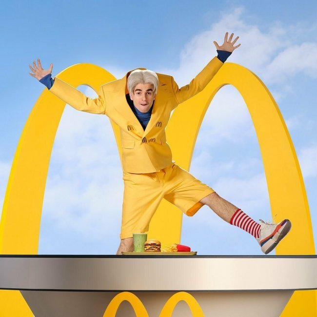 Mata na tle Macdonalds kampania reklamowa
