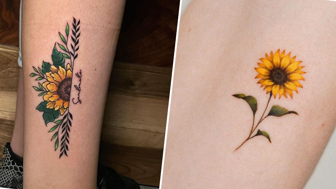 #sunflowertattoo - tatuaż z motywem słonecznika. To nowy, gorący trend wśród tatuaży! Zobacz najlepsze projekty 2022 roku!