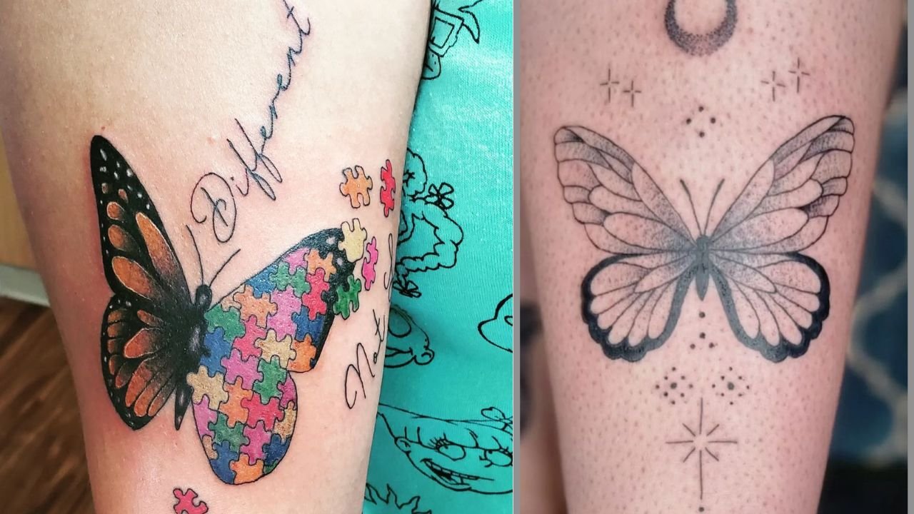 #butterflytattoo - tatuaż motyl. To delikatny i piękny wzór! Zobacz najpiękniejsze projekty!