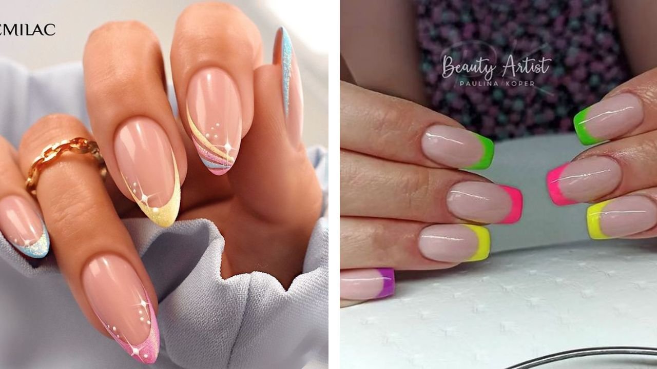 Kolorowy french manicure - te paznokcie to legendarny hit! Zobacz 15 pięknych stylizacji!