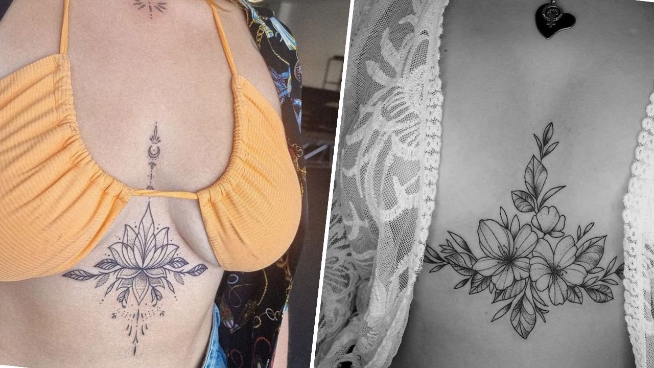 #underboobtattoos - tatuaże pod piersiami, z boku i między nimi! Zobacz 15 najlepszych projektów!