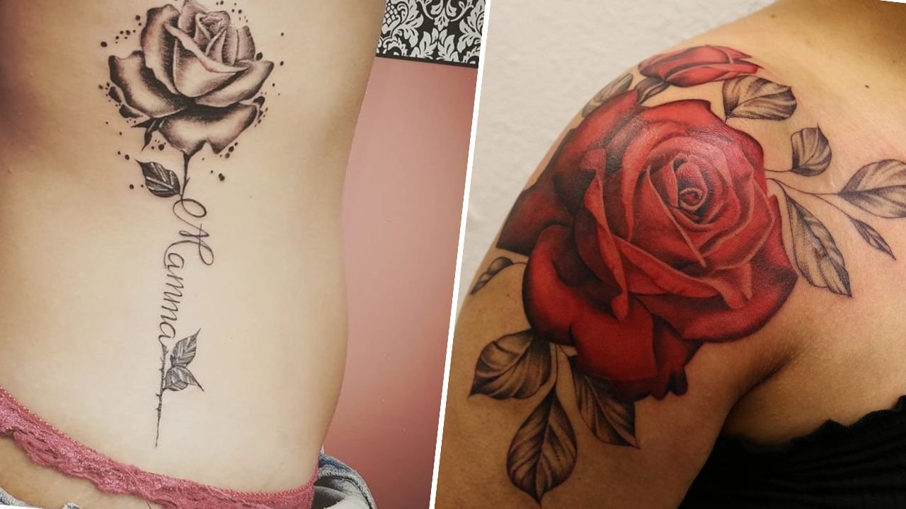 #rosetattoo - tatuaż róży. To legendarny, piękny i uniwersalny wzór! Zobacz 15 najlepszych projektów!