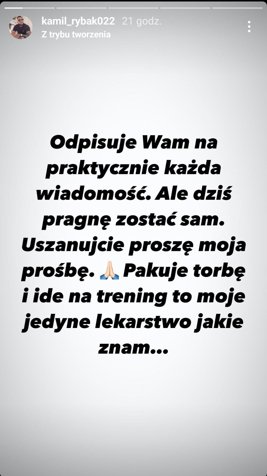 Kamil Rybak, Instagram