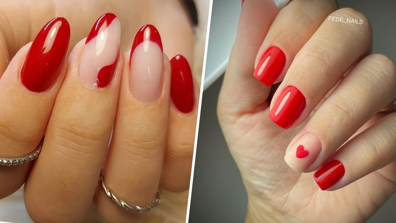 #rednails -  paznokcie w kolorze czerwonym. To piękny, kobiecy kolor! Zobacz najlepsze stylizacje!