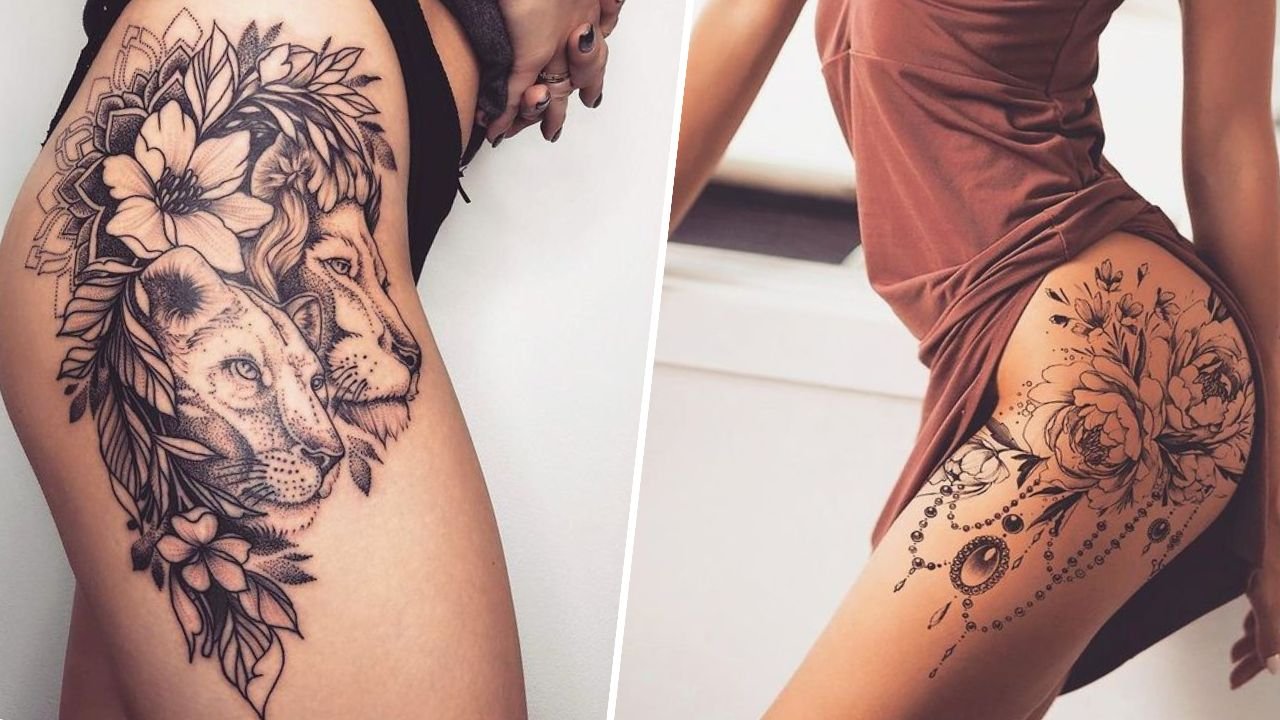 #thightattoo - tatuaż na udzie. To dobre miejsce dla mało odpornych! Zobacz 14 najlepszych projektów!