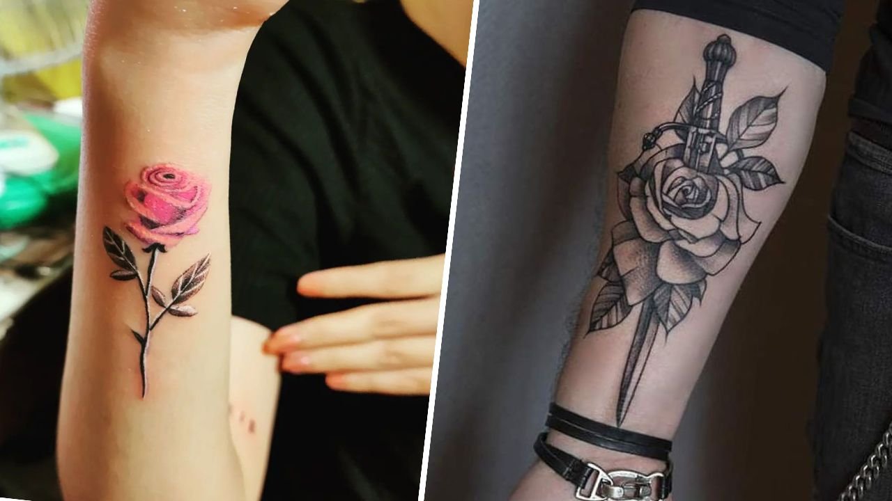 #rosetattoo - tatuaż róży. Piękna, kobieca i naturalna. Zobacz najlepsze projekty!