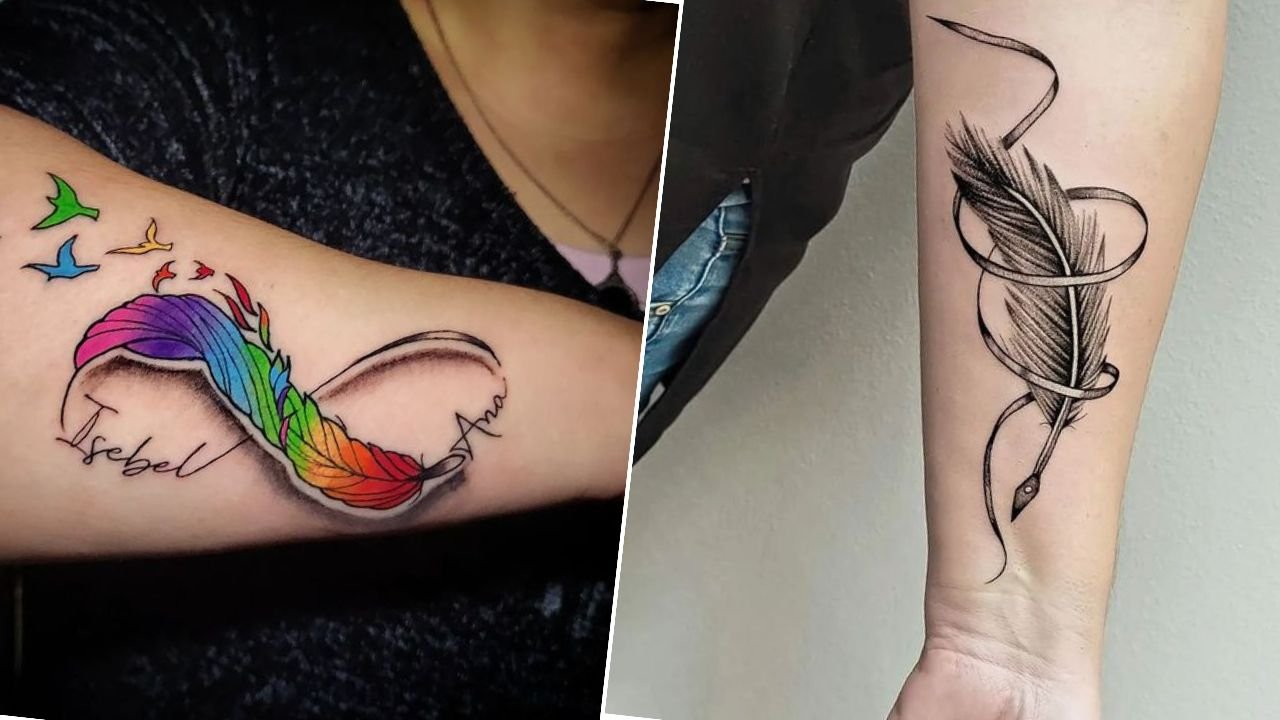 #feathertattoo - tatuaż piórko. Piękny i wyjątkowy motyw. Zobacz 15 najpiękniejszych tatuaży!