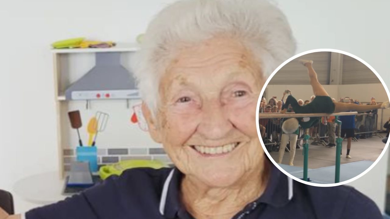 Ma 97 lat i jest najstarszą gimnastyczką na świecie! Zawstydzi niejednego 30-latka. Co za forma!