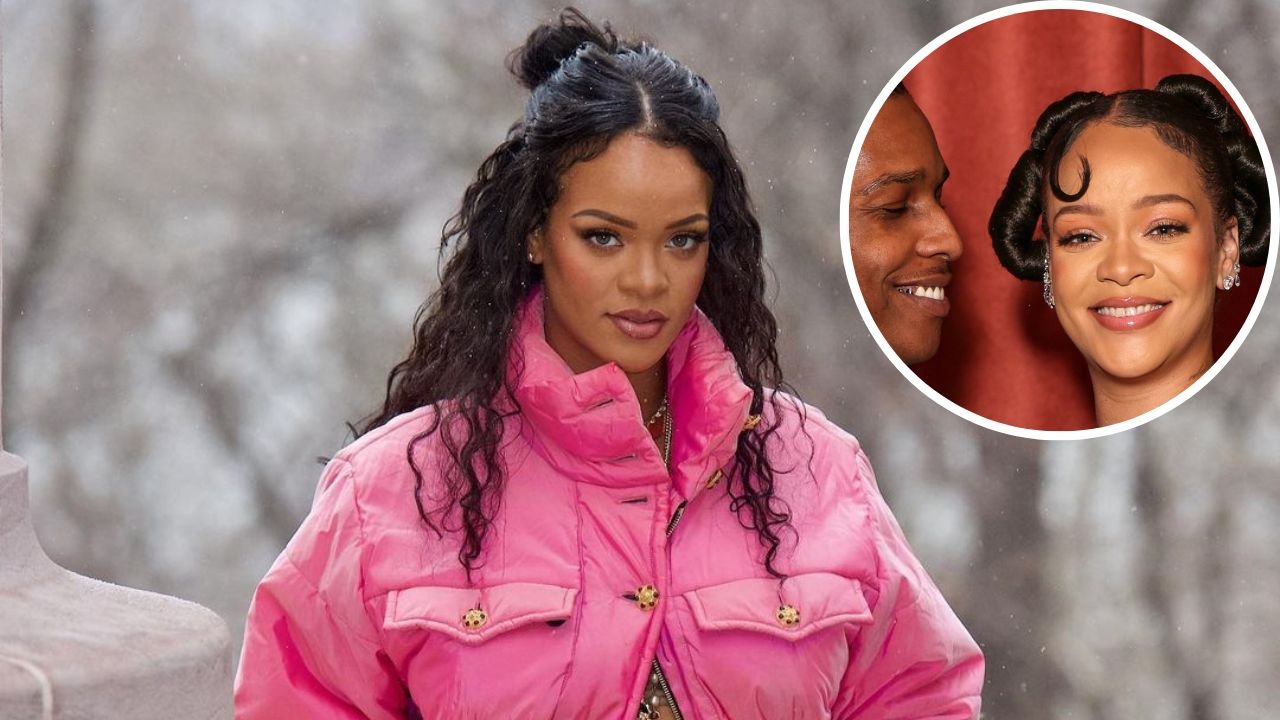 Złote Globy 2023: Rihanna i ASAP Rocky to najlepiej ubrana para! Głęboki dekolt wyeksponował coś bardzo cennego