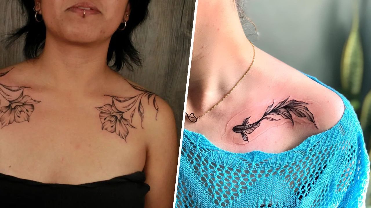 Tatuaż na obojczyku - to bardzo kobiece i sensualne miejsce! Zobacz najlepsze propozycje!