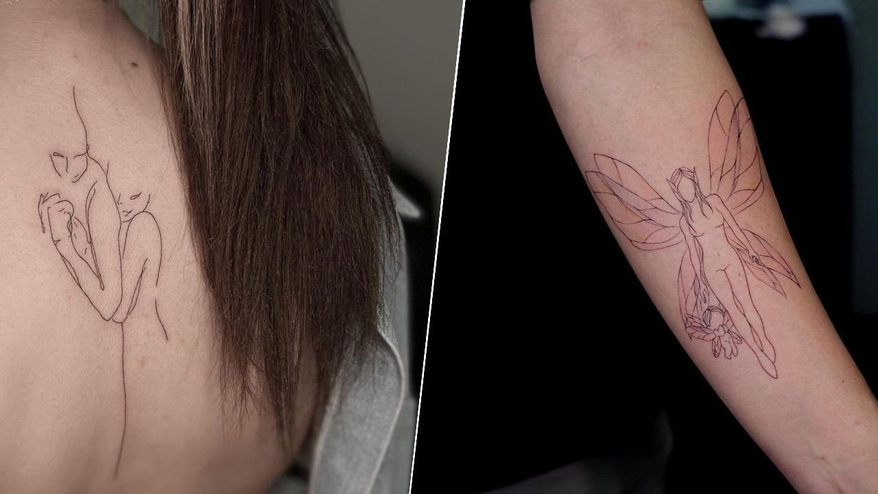 #linearttattoo - tatuaż cienkiej linii. Ta technika jest hitem w 2023 roku! Zobacz najlepsze projekty!