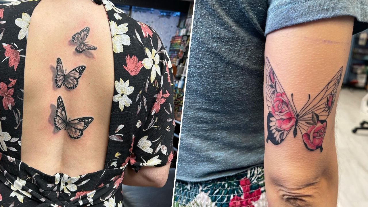 #butterflytattoo - tatuaż motyla. To piękny i kobiecy motyw! Zobacz nasze propozycje!