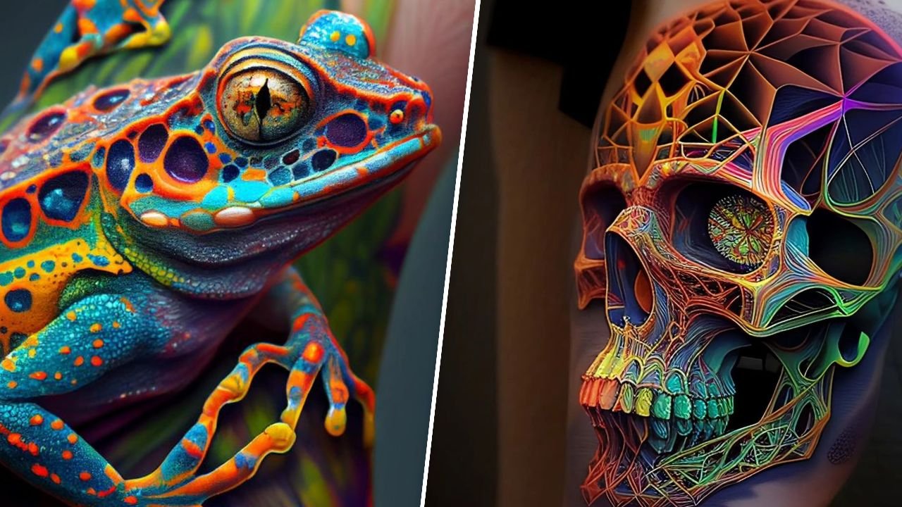 Skupia najlepszych tatuażystów i tworzą malunki wspomagane sztuczną inteligencją. Te projekty to mistrzostwo świata!