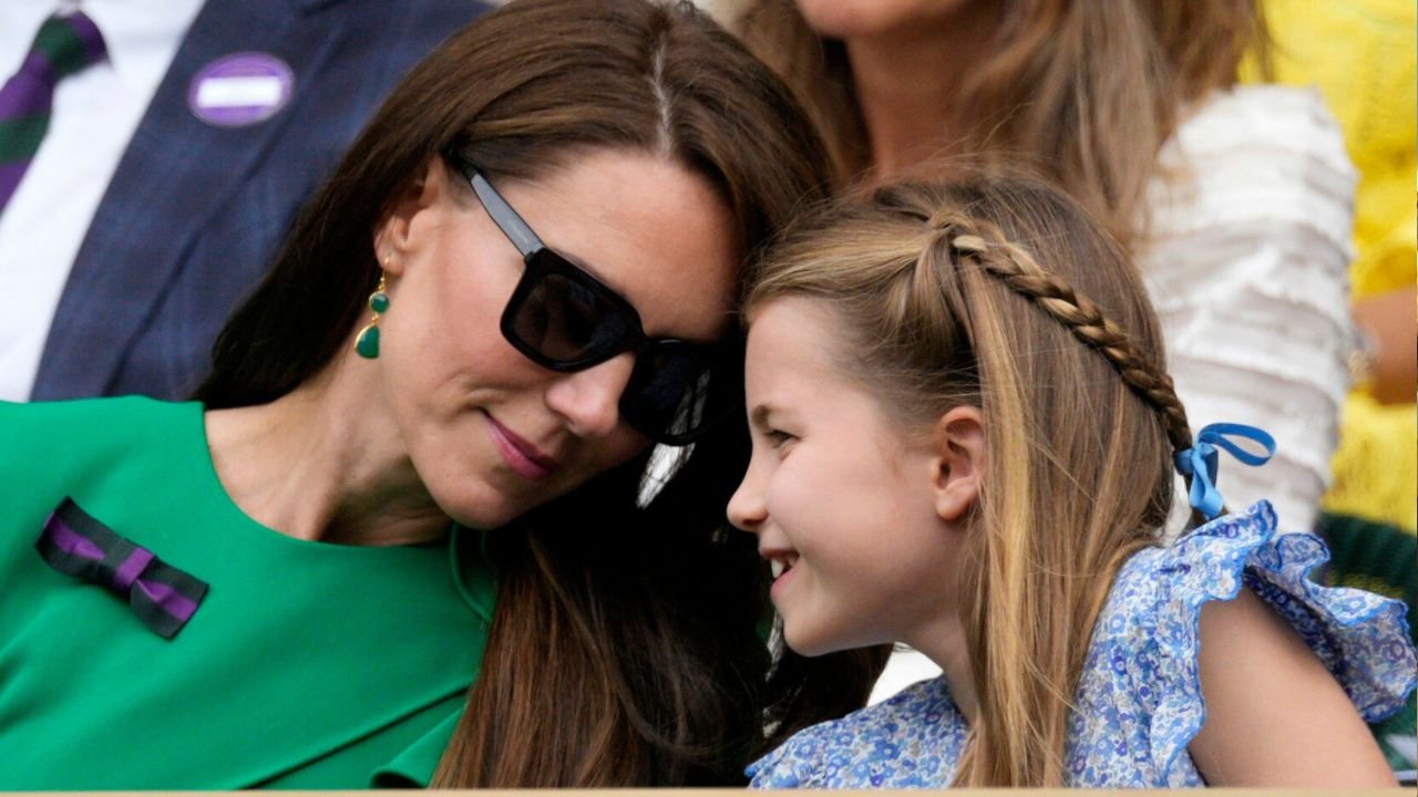 Księżna Kate zabrała dzieci na finał Wimbledonu. Mała Charlotte to sama słodycz, a George znów stroi miny