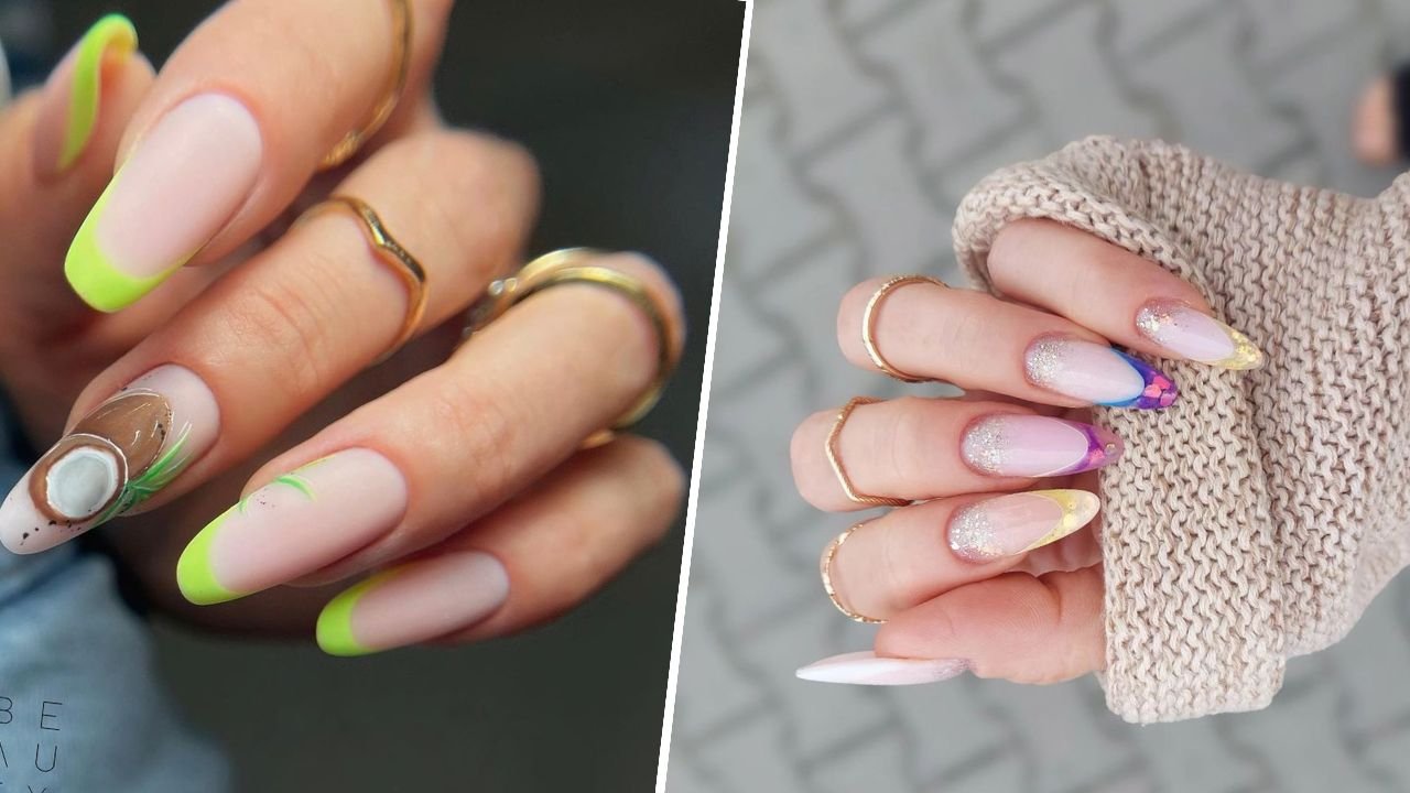 Kolorowy french manicure - paznokcie idealne na lato! Zobacz nasze piękne propozycje!