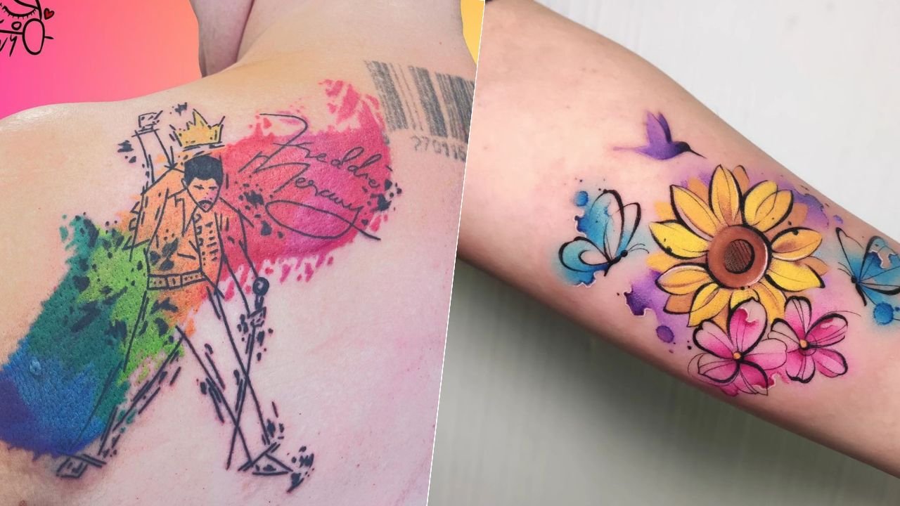 #watercolourtattoo - tatuaż malowany akwarelą. Zobacz fenomenalne projekty!